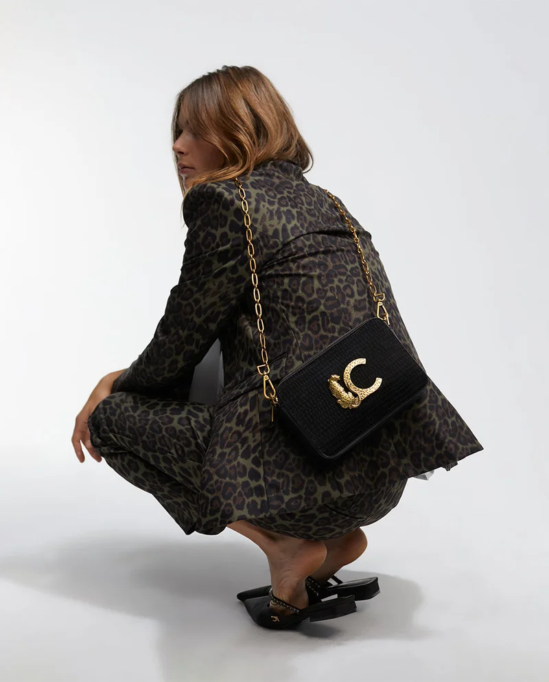 Lola Casademunt Mock croc faux leather crossbody bag