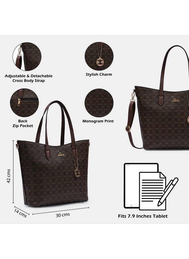 Lavie Lavie Women's Monoprint Hailon Tote Bag | Ladies Purse Handbag  - Image 2