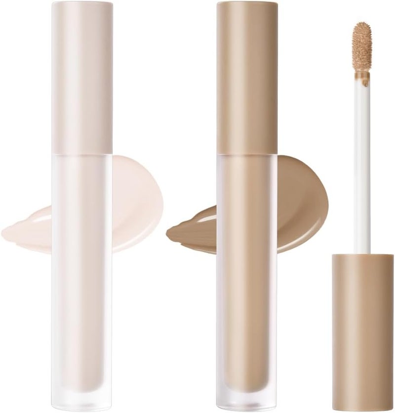 Liquid Highlighter Makeup Contour with Applicator MultiPurpose Contouring Luminize Highlight Makeup Natural Glow Smooth Lasting Liquid Bronzer Highlighter Kit for Facial Contouring 2PCS