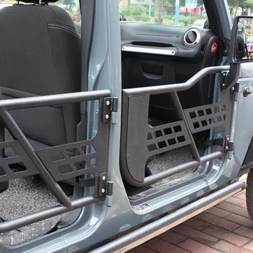 Hilopexi 4Pcs Door Hinge Kit for Jeep Wrangler JK JKU 0717 24 Door Front Rear Steel Black Half Tube Summer Doors Hinges Replacement Jk Front 4 pcs - Image 3