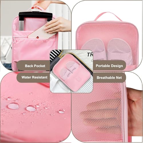 Storescent Compact Shoe Bag/Organizer/Pouch | Protect 3 Pairs of Shoes | Perfect for Travel and Daily Storage (Assorted Color) - Image 5