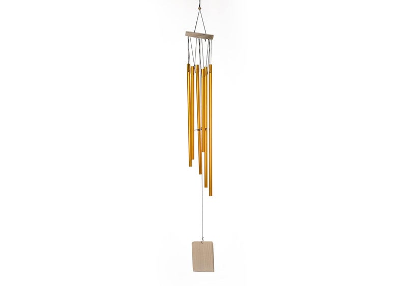 Tej Gifts Metal Wind Chime 65 x 65 x 66 cm Golden - Image 1