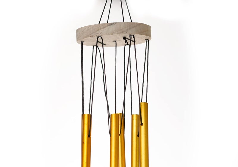 Tej Gifts Metal Wind Chime 65 x 65 x 66 cm Golden - Image 4