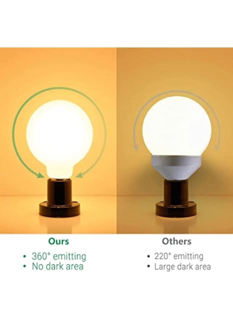 QUESERA - G95 LED Large Globe Light Bulbs Edison E27 Energy Saving Lamps 6W COOL & WARM White Omnidirectional Lighting - Image 1