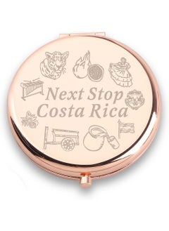 WUSUANED WUSUANED Funny Costa Rica Travel Makeup Mirror Next Stop Costa Rica Mirror Costa Rica Lover Gift Tourist Gift for Traveller (Costa Rica Travel Mirror) 