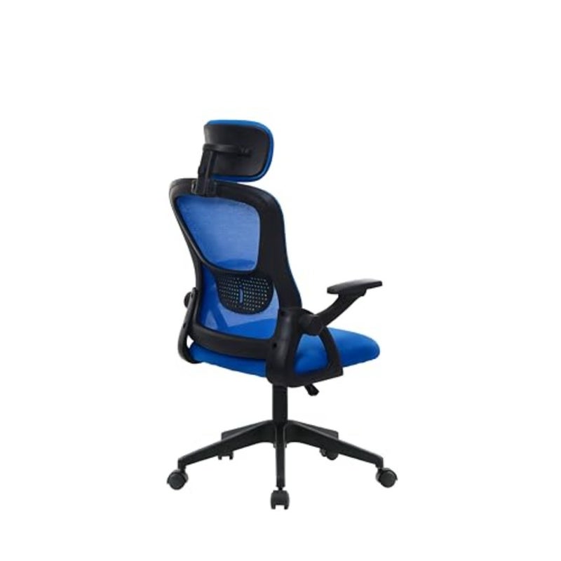Apex Champ V2 Gaming Chair Blue Edition, Breathable Mesh Back, 100mm Height Adjustment - Image 5