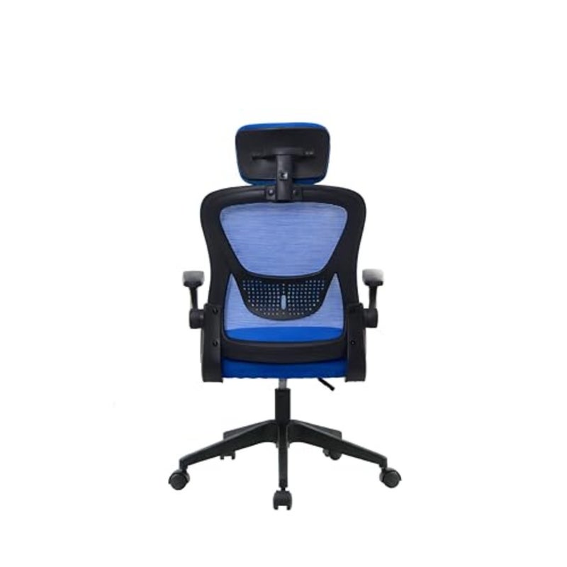 Apex Champ V2 Gaming Chair Blue Edition, Breathable Mesh Back, 100mm Height Adjustment - Image 4