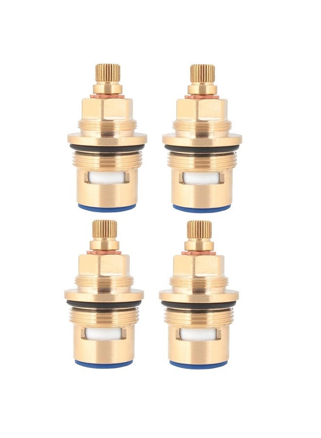 NEW WARE® Ceramic Disk Fitting Brass FLT Type 28 x 1.5 Spindle - Repairing Disc Inner Part Cartridge for Taps (Pack of 4) - Image 1