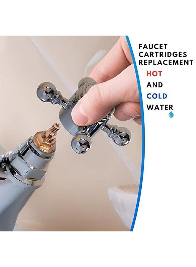 NEW WARE® Ceramic Disk Fitting Brass FLT Type 28 x 1.5 Spindle - Repairing Disc Inner Part Cartridge for Taps (Pack of 4) - Image 5