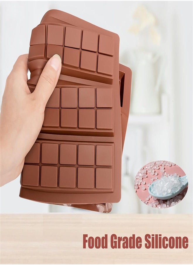 Generic - Chocolate Bar Mold, Non-Stick Chocolate Molds with 100pcs Storage Bags, Silicone Rectangle Deep Chocolate Bar Mold for Milk Chocolate Bar,Dubai Chocolate Bar Pistachio - Image 1