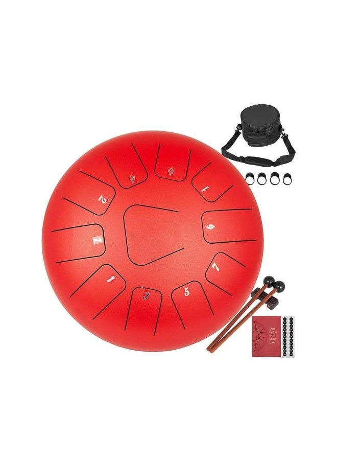 10 Inches Steel Tongue Drum,11-Tone Steel Tongue Drum C Key Percussion Instrument Hand Pan Drum with Drum Bag, A Pair of Mallets, Finger Picks - pzsku/ZFBF7E6A88A89A466E45FZ/45/_/1733076913/21668d4d-1155-428e-b972-c515cb52304e