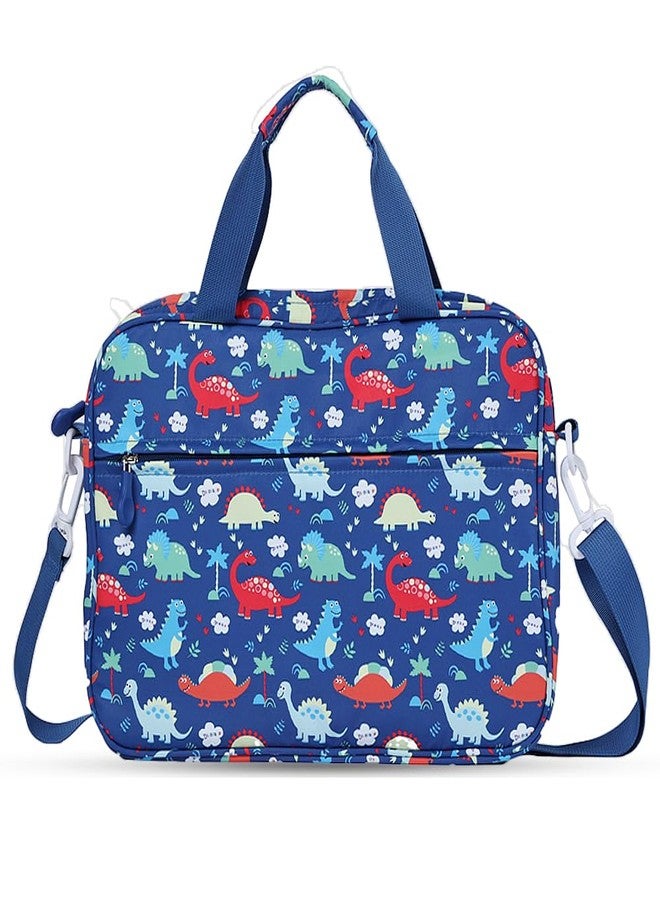 FunnyWin Kids Tablet Bag for Boy Girls Dinosaur Tablet Sleeve Carrying Case with Handle Shoulder Strap 13 inch Tablet Travel Bag briefcase for iPad 10.2 iPad 10th 10.9 Air 11 HD 10 HD 8 Kid Pro tablet - Image 1