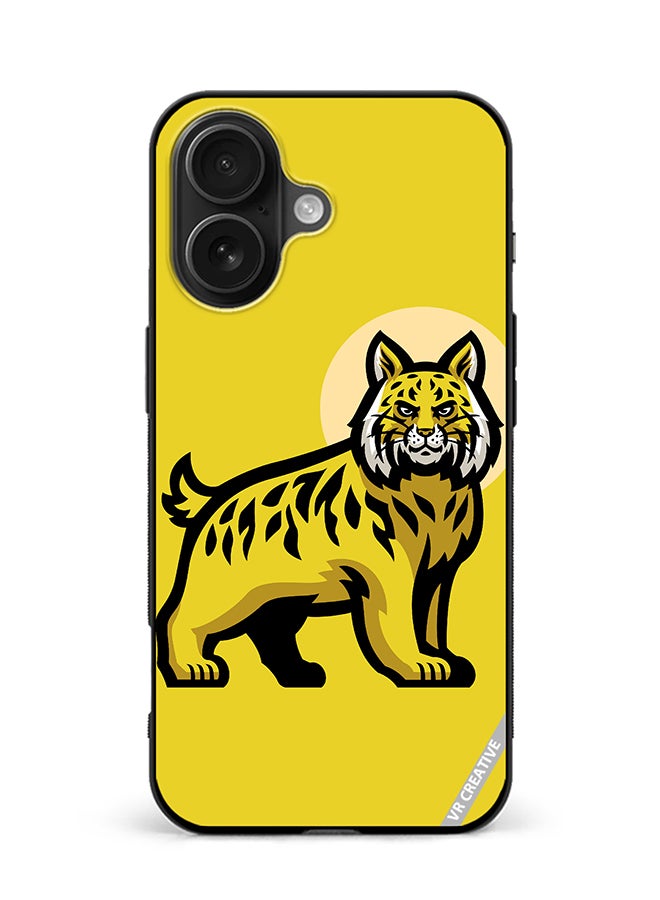 VR CREATIVE Protective Case Cover For Apple iPhone 16 Plus Bobcat Design Multicolour