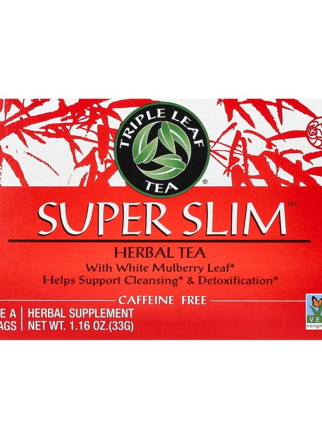 Triple Leaf Tea Super Slim Herbal Tea Caffeine-Free 20 Tea Bags 1.16 oz (33 g)