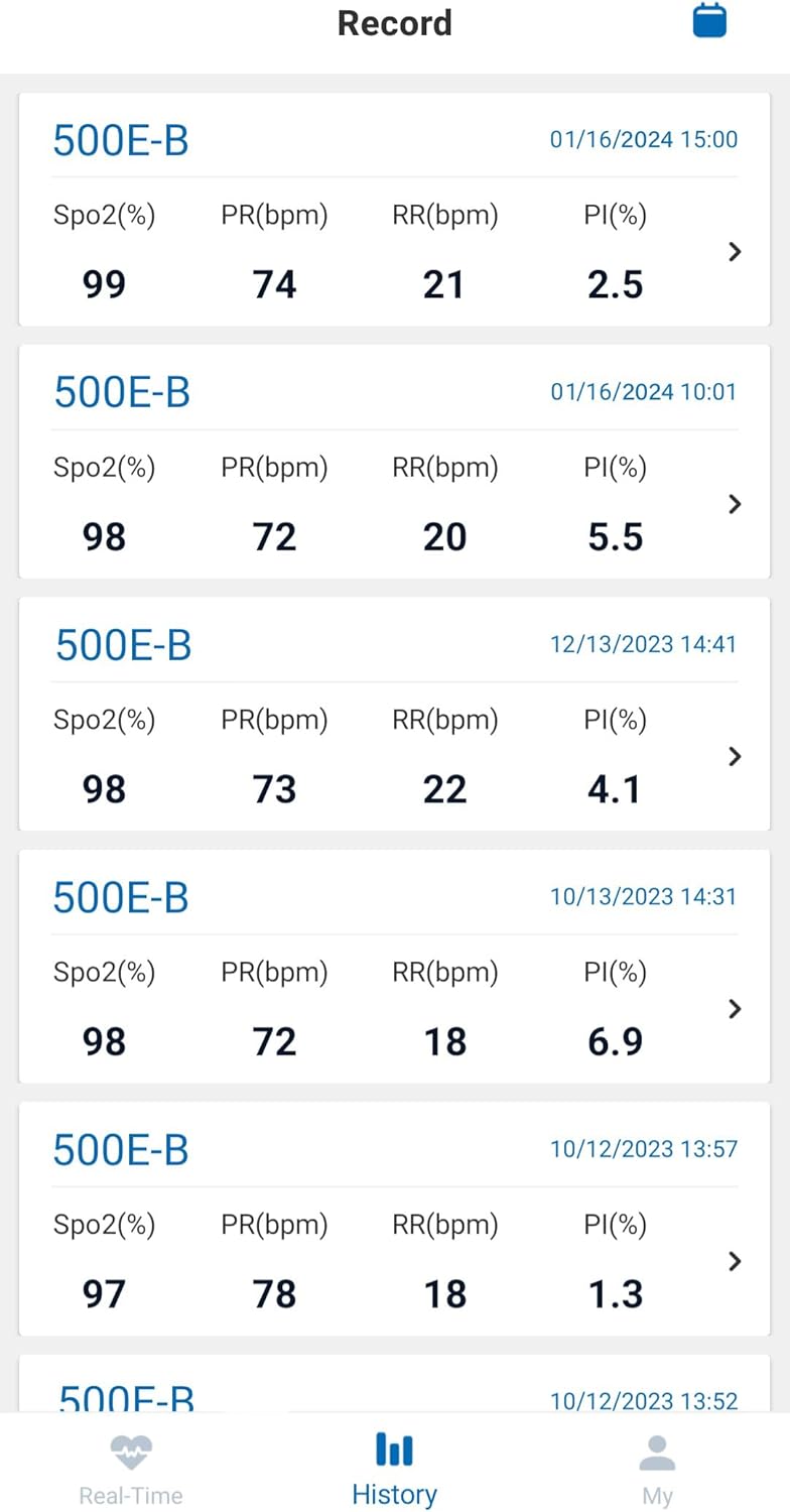 Zacurate FSAHSA Eligible 500EB Wireless Bluetooth Fingertip Blood Pulse Oximeter Monitor with FREE App SpO2 Heart Rate Plethysmograph and Perfusion Index Finger Oxygen Sensor Meter - Image 2