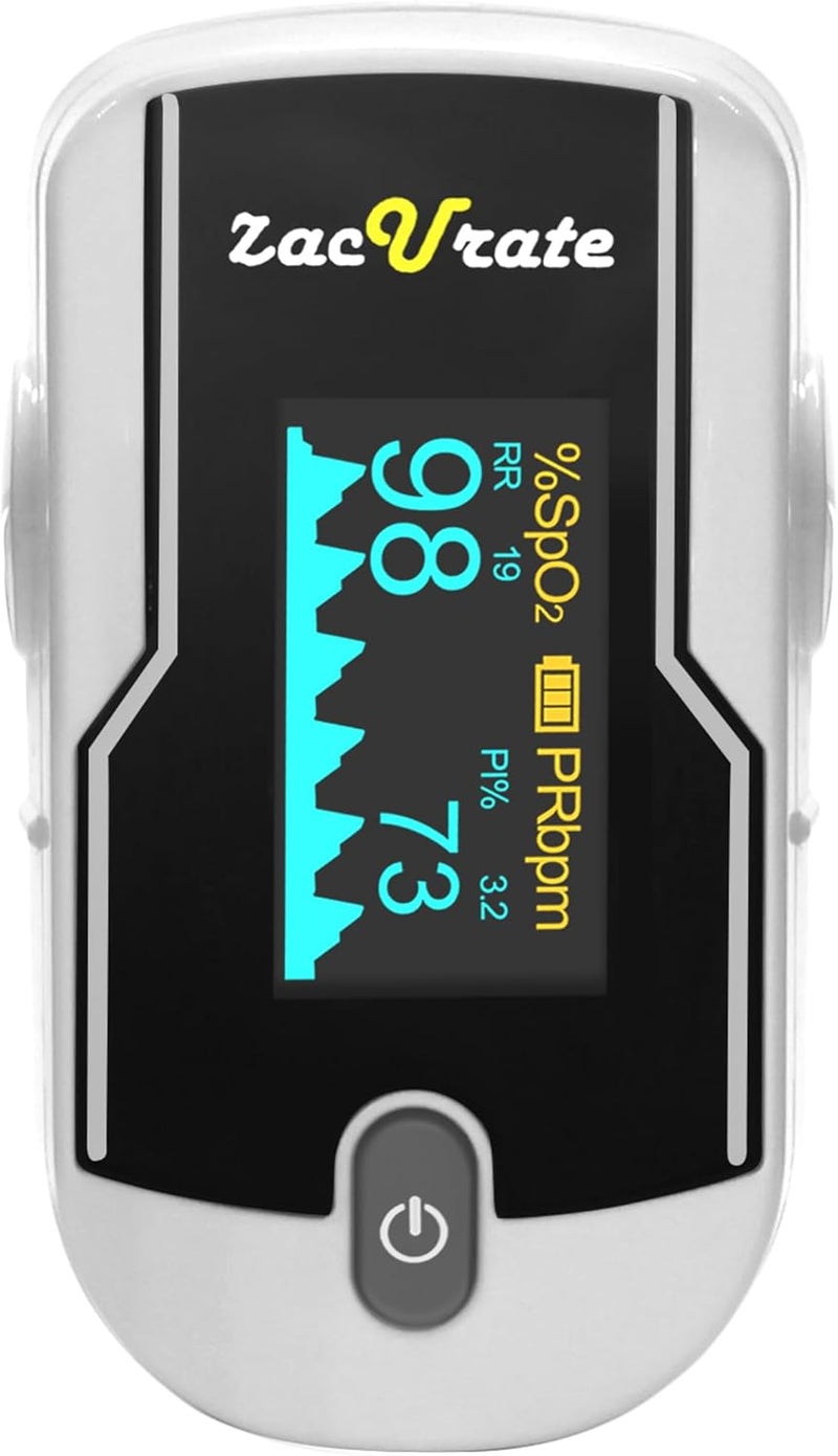Zacurate FSAHSA Eligible 500EB Wireless Bluetooth Fingertip Blood Pulse Oximeter Monitor with FREE App SpO2 Heart Rate Plethysmograph and Perfusion Index Finger Oxygen Sensor Meter - Image 5