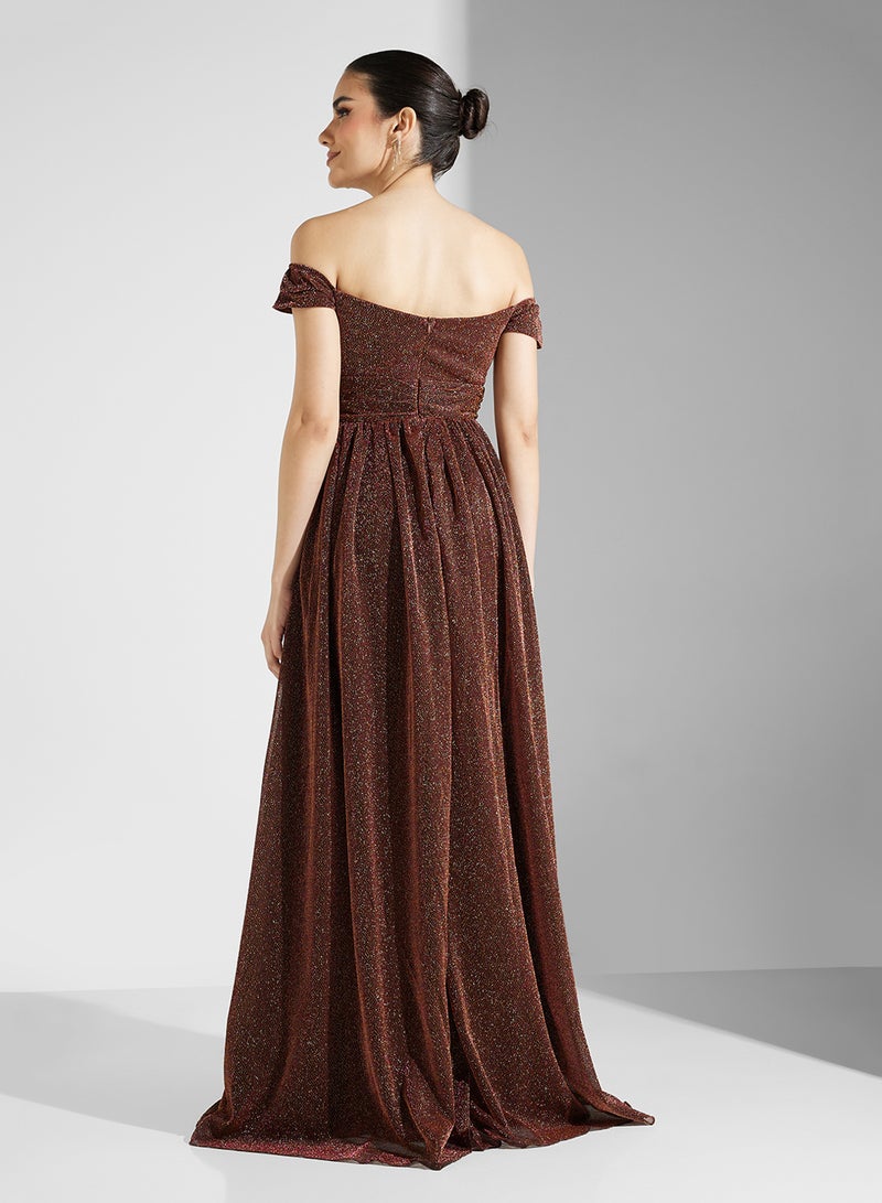 Ella Limited Edition Off-Shoulder Sparkle Dress  - Image 2