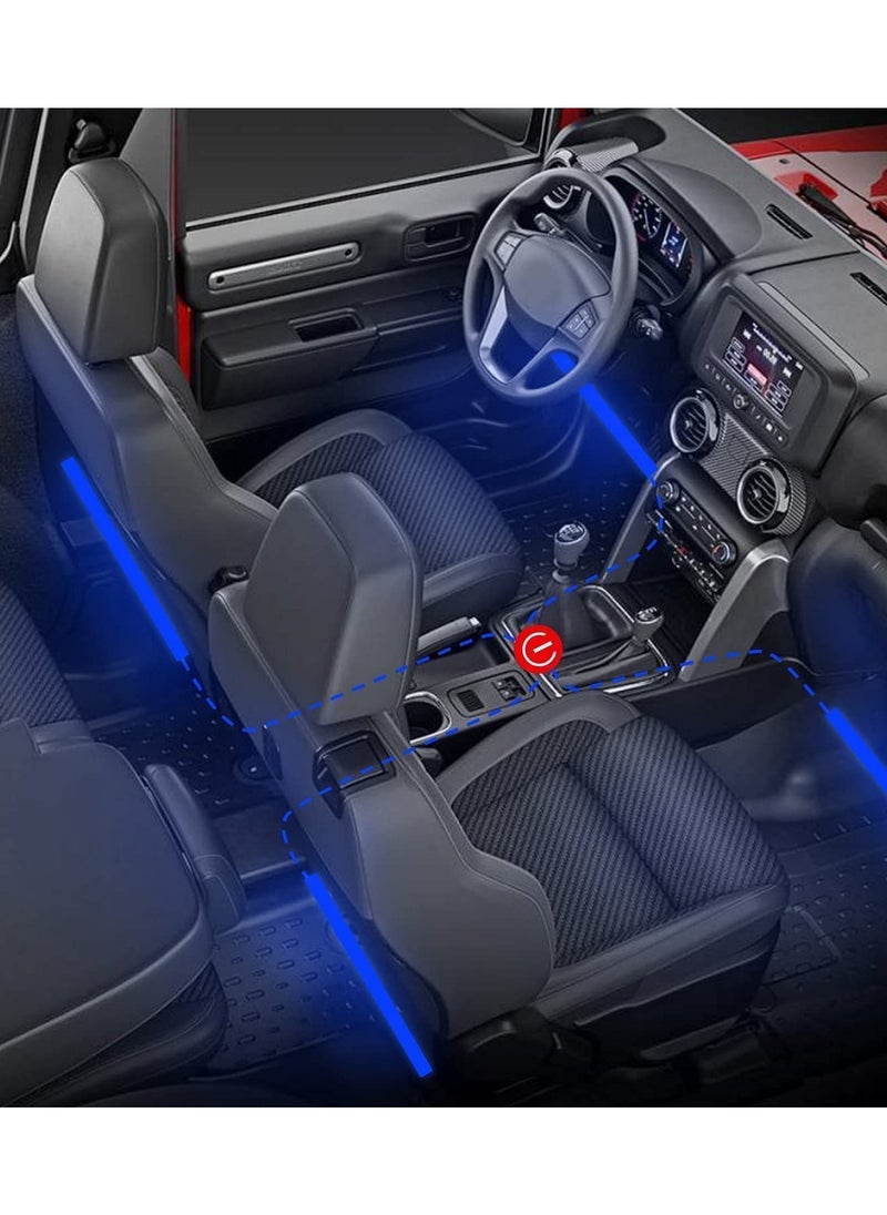 Generic RGB LED Interior Car Lights, APP Control Smart Car Lights Music Mode Waterproof Interior with 4 PCS 72LEDS RGB Under Dash Charger DC 12V  - Image 4