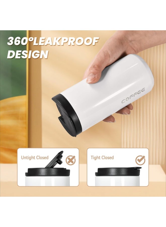 ROEIEIS Insulated Coffee Mug 14oz,Travel Coffee Tumbler,Vacuum Insulated Coffee Mug with Leak Proof Screw Lid Coffee Cup for Men and Women for Hot & Cold Drinks - Image 2