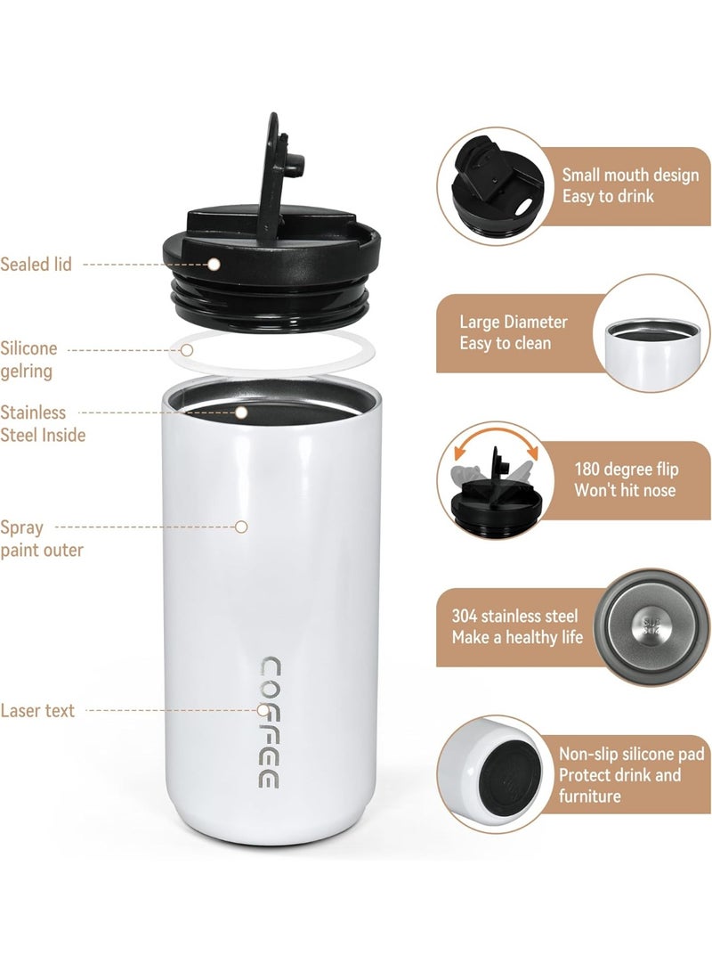 ROEIEIS Insulated Coffee Mug 14oz,Travel Coffee Tumbler,Vacuum Insulated Coffee Mug with Leak Proof Screw Lid Coffee Cup for Men and Women for Hot & Cold Drinks - Image 3