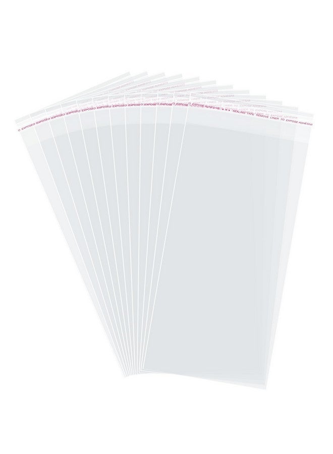 موريباك أكياس سيلوفان ذاتية الغلق من مورباك، ذاتية اللصق، 5×10 بوصات، شفافة وقابلة لإعادة الإغلاق، 200 قطعة - Image 1