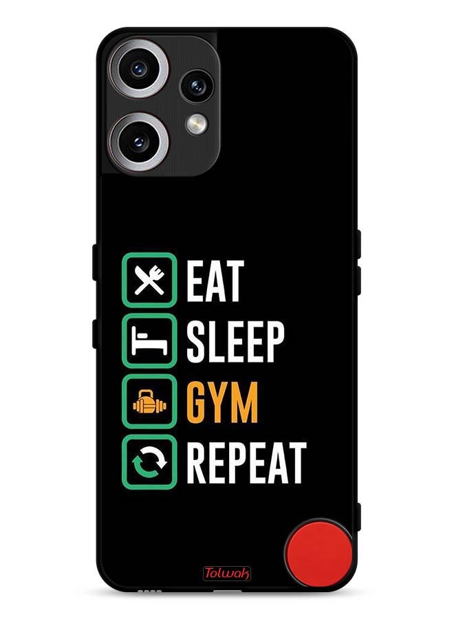 Tolwak Nothing CMF Phone 2 Pro Protective Case Cover Eat Sleep Gym Repeat - Image 1