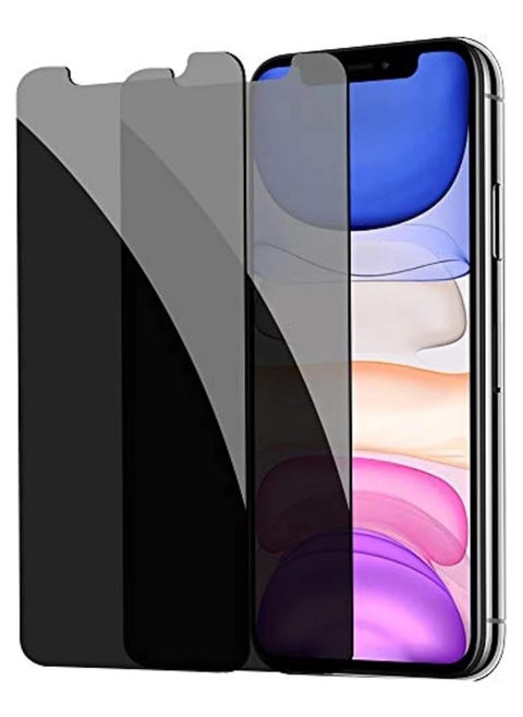Privacy Screen Protector for iPhone 11/XR, Tempered Glass Anti-Spy Bubble Free Case Friendly Easy Installation Film for iPhone 11/XR, 6.1 Inch