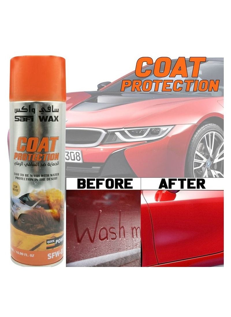 SAFI MAX SAFI WAX Car Paint Protection in Desert Drive Or Long Drive Car Coat Protection Paint Protection Spray 500ml Beige  - Image 5