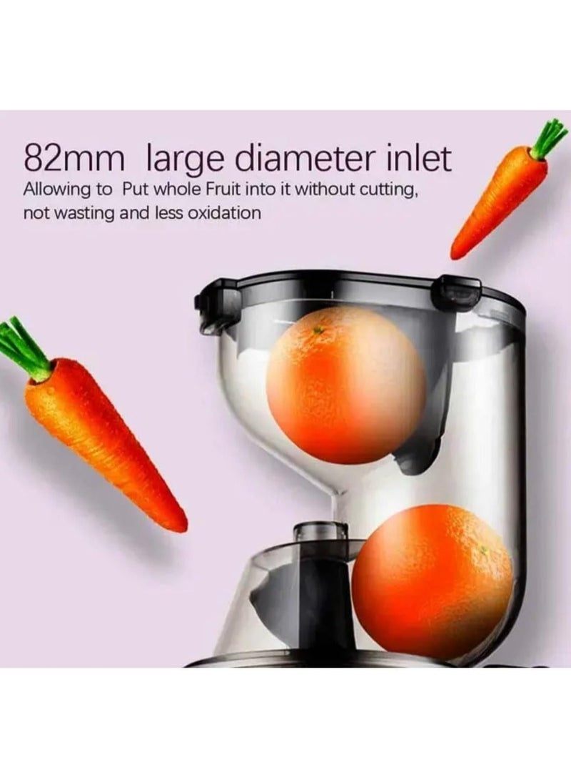 Tradeo Electric Slow Juicer, Cold Press Masticating Design, Large Feed Chute, Red and Black - Image 5