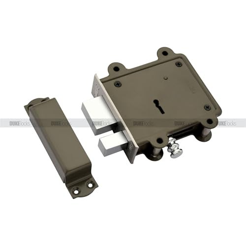 DUKE Door Lock 8 Lever (Grey, Chrome Finish) - Image 4
