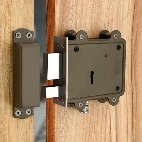 DUKE Door Lock 8 Lever (Grey, Chrome Finish) - Image 1