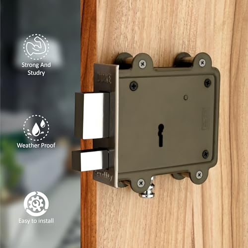 DUKE Door Lock 8 Lever (Grey, Chrome Finish) - Image 2