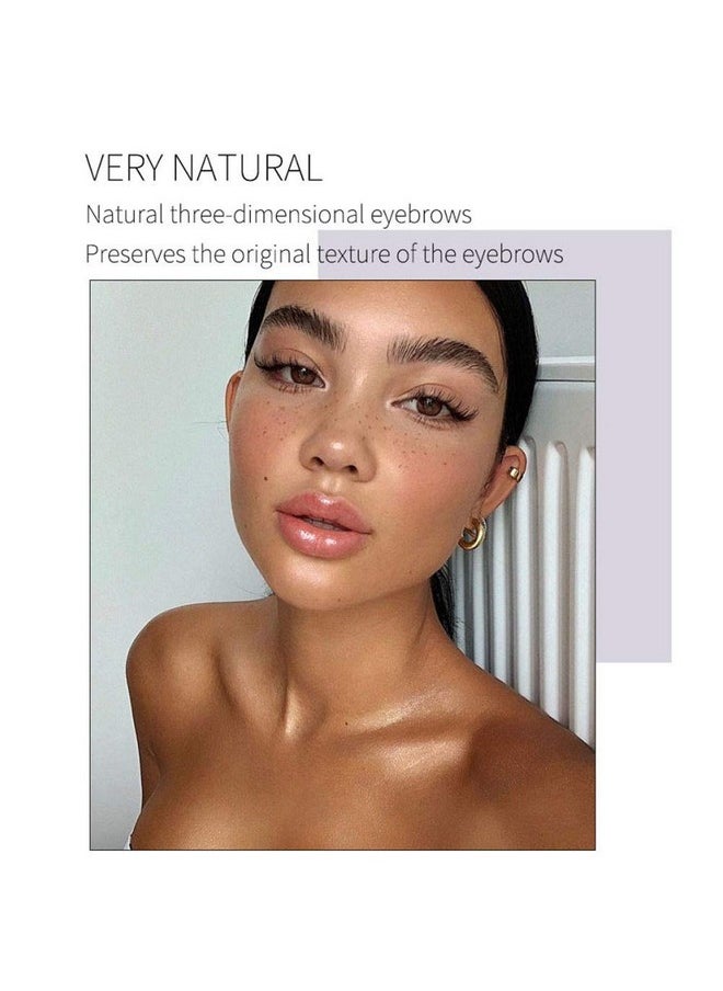 BEAUTY GLAZED Eyebrow Soap Kit, 4D Brows Gel Long Lasting Eyebrow Setting Gel Waterproof Eyebrow Makeup Balm Pomade Cosmetics (0.7 Ounce (Pack Of 1))  - Image 2