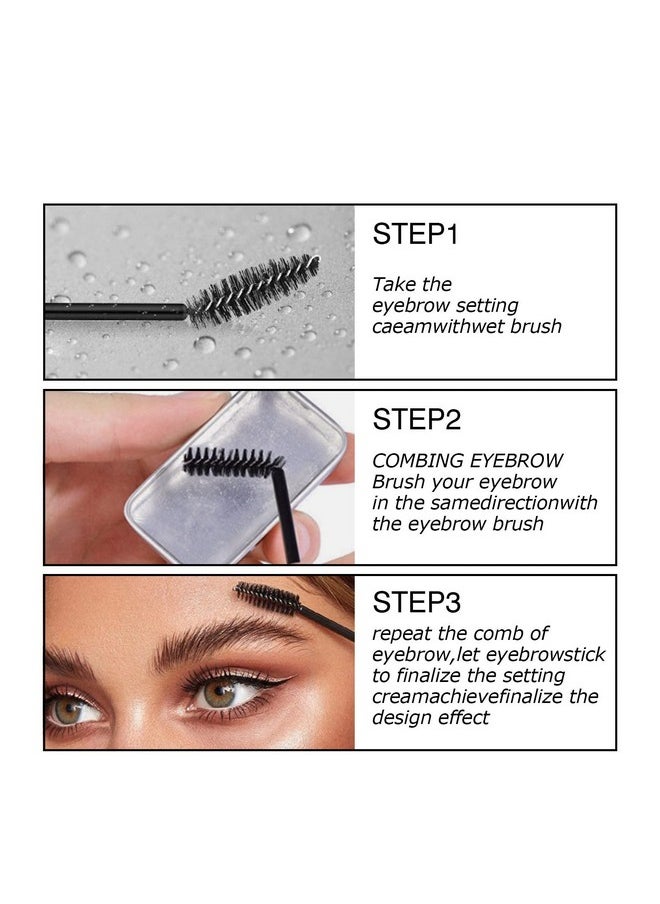 BEAUTY GLAZED Eyebrow Soap Kit, 4D Brows Gel Long Lasting Eyebrow Setting Gel Waterproof Eyebrow Makeup Balm Pomade Cosmetics (0.7 Ounce (Pack Of 1))  - Image 4
