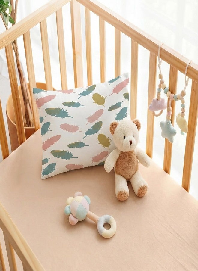 a baby cherry وسادة أطفال من القطن العضوي بنقشة الكرز (من شهر إلى 3 سنوات) - للجنسين | قابلة للغسل | غطاء مرفق - Image 3