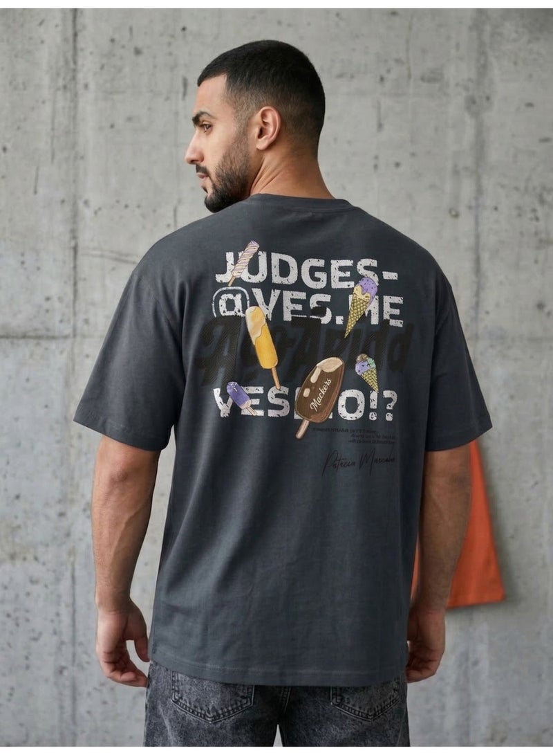 Hikes Mens Oversized T Shirt Premium Heavyweight Cotton Streetwear Fit - Image 5