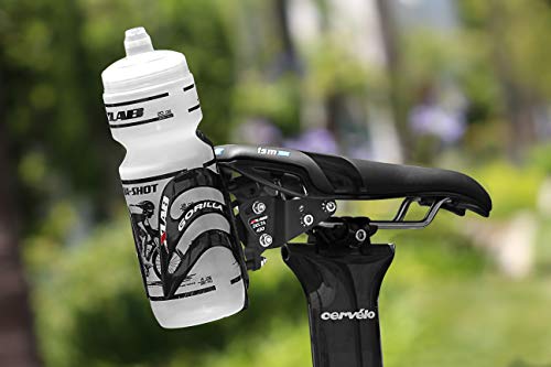 XLAB Delta 430 Single Bottle Rear Hydration System with Carbon Cage for Triathlon and Road Bikes - Image 4