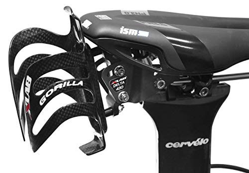 XLAB Delta 430 Single Bottle Rear Hydration System with Carbon Cage for Triathlon and Road Bikes - Image 2