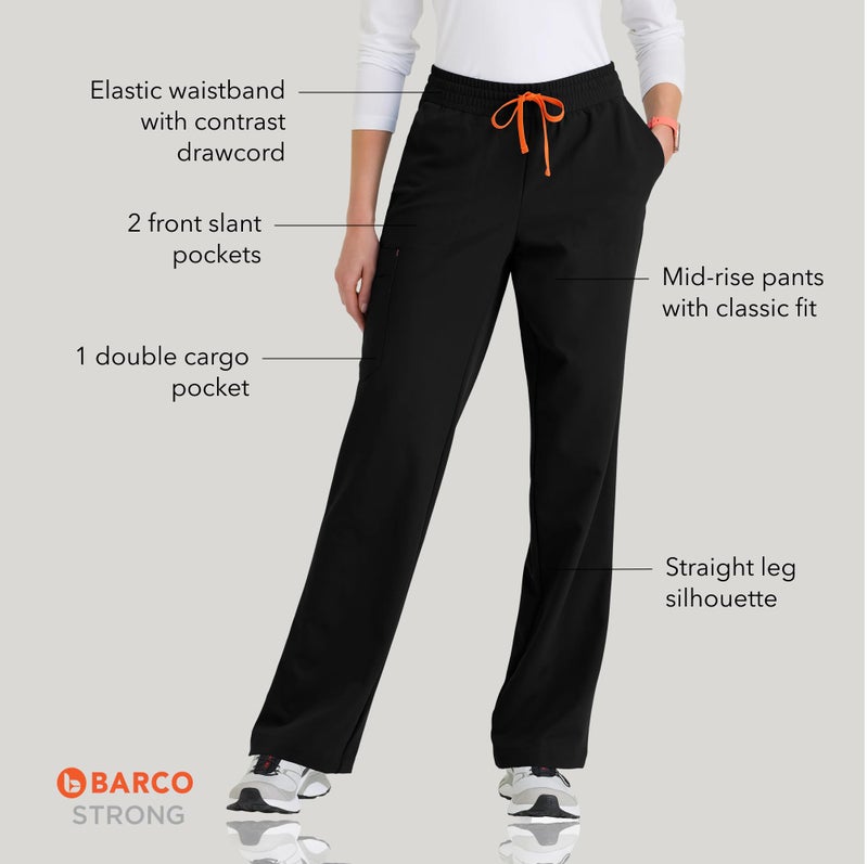 BARCO STRONG Zoe Classic Fit Scrub Top & Pant Set for Women â€“ Black, Up to 70Â°C Wash, Natural Stretch, Moisture Wicking, Anti-Static, Quick-Shed â€“ Medium, Petite Fit - Image 5