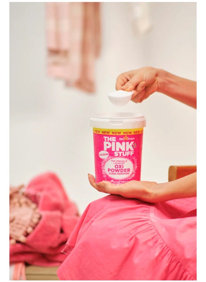 THE PINK STUFF - The Pink Stuff The Miracle Laundry Stain Remover For Colour Cloth - Oxi Powder 1kg - Image 1