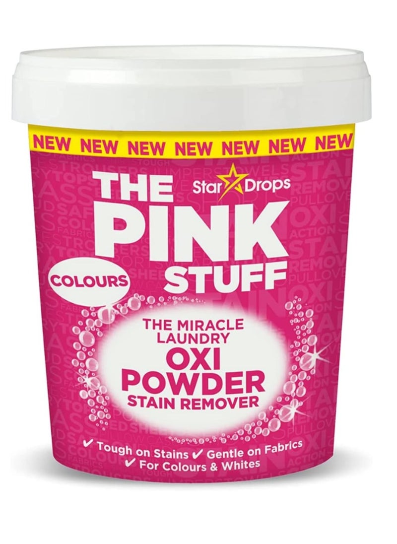 THE PINK STUFF - The Pink Stuff The Miracle Laundry Stain Remover For Colour Cloth - Oxi Powder 1kg - Image 1