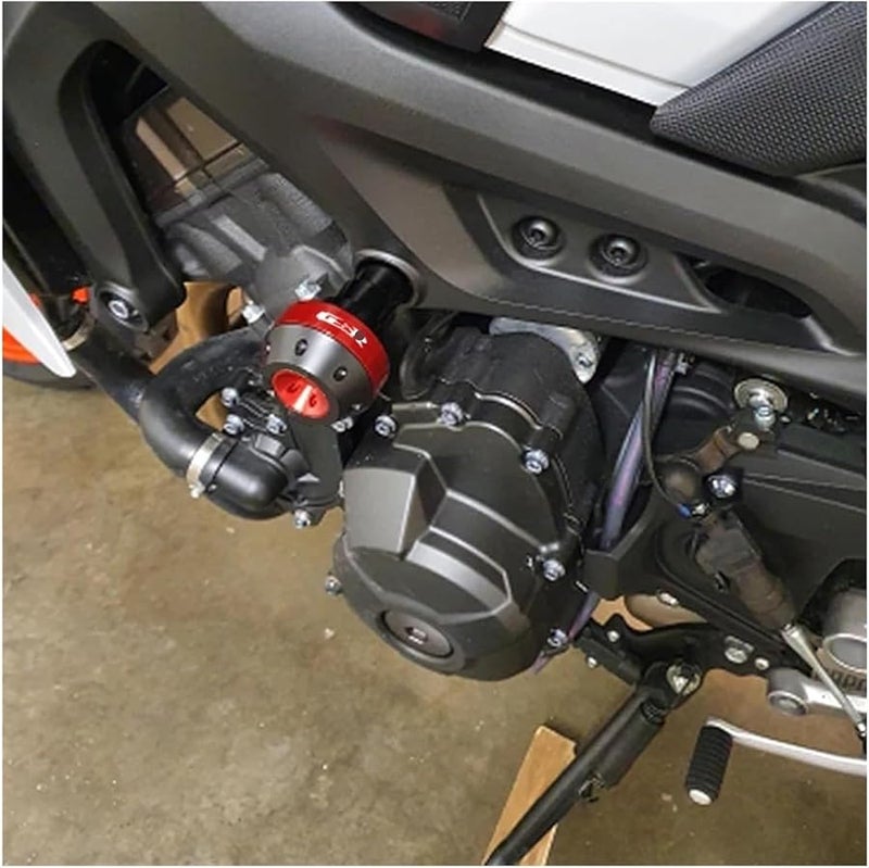 Red Motorcycle Frame Slider Crash Protection Compatible with GSR400 GSR600 GSR750 - Image 3