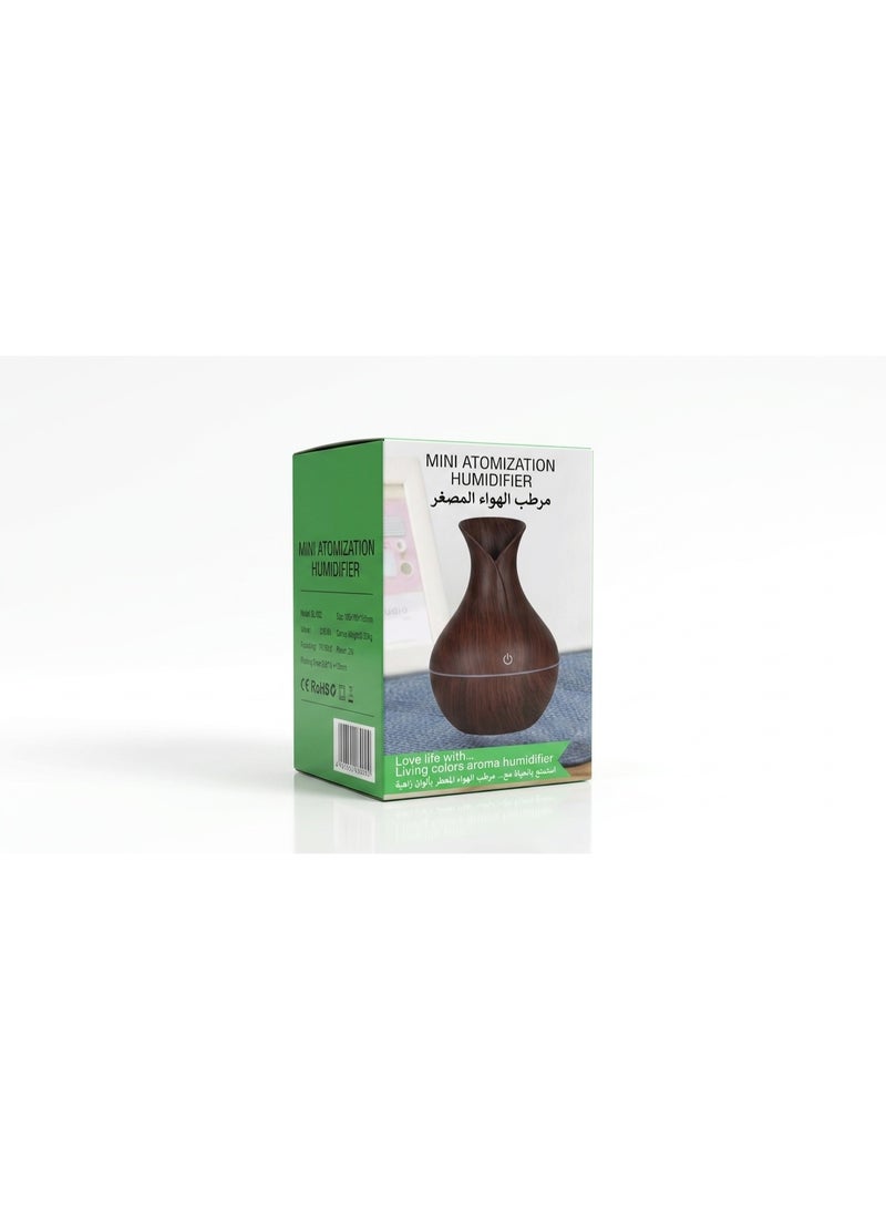 MINI HUMIDIFIER QH 216 - SL-003 Ceramic Aroma Diffuser – Ultrasonic Cool Mist, 7 LED Colors, Auto Shut-Off Timer, USB Air Humidifier for Home, Bedroom, Baby Room & Car - Beige - Image 2