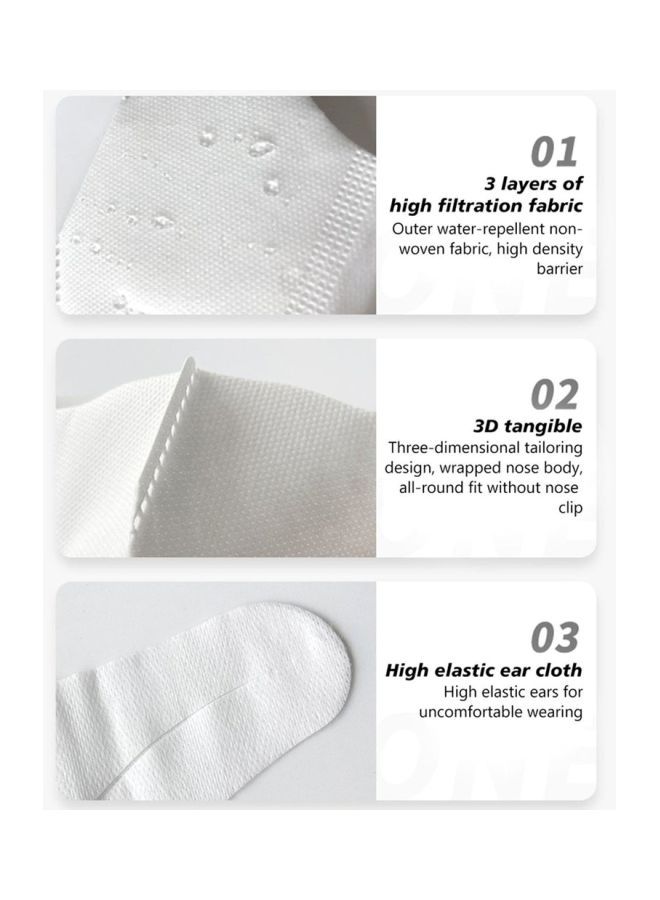 NIBEMINENT 10-Piece Disposable Anti-Dust Face Mask - Image 4