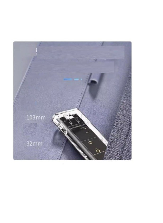 Transparent m.2 SSD enclosure SATA/M.2/NVME dual protocol NGFF to USB3.1 high speed hard disk enclosure reader with internal hard drive 256GB - Image 3