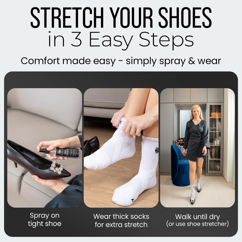 FootMatters Professional Boot & Shoe Stretch Spray â€“ Softener for Leather, Suede, Nubuck, Canvas â€“ 4 oz - Image 2