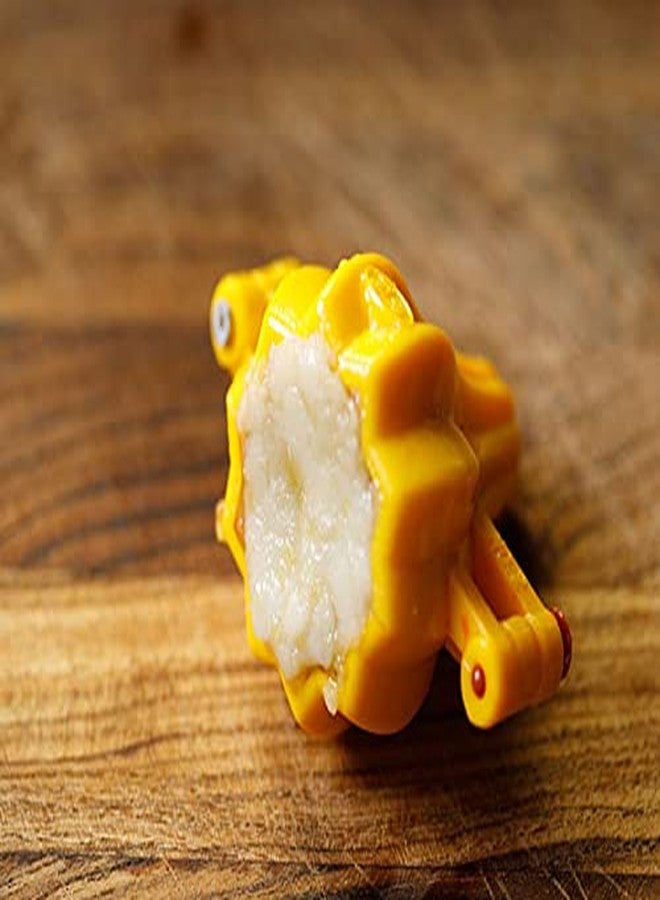 BRUSHFINCH Modak and Momos Plastic Mould Sacha for Ganesh Chaturthi Festival Modak Shape, modak Pie Chocolate Baking Candy Jelly Mould Pack of 2 Sides: 5cm and 6Cm, Medium, Random Color. - Image 3
