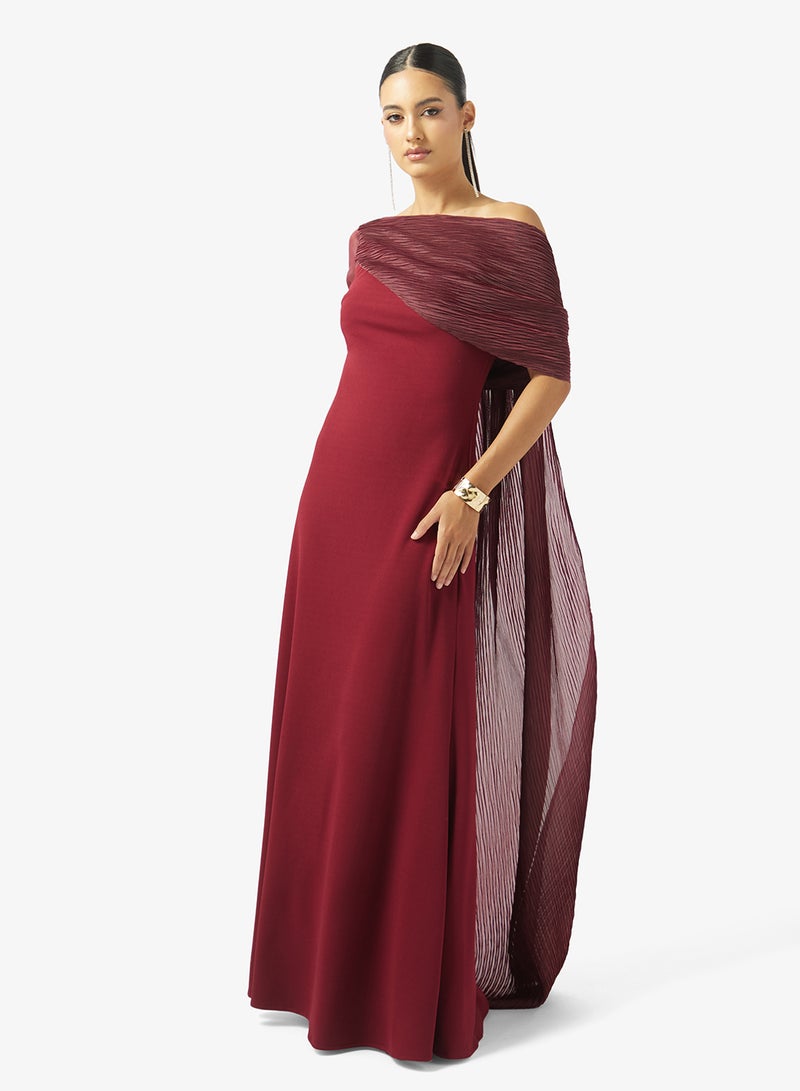 ايرا فستان ماكسي بكتف مزهر - Image 1