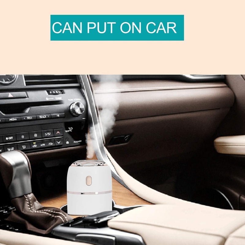 klarako 300ml Mini Mist Sprayer, USB Charging with Light Handheld Smart Humidifier for Home and Office(White) - Image 5