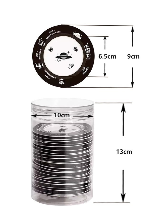 ساكان أوراق ترشيح القهوة ذات التصميم الجديد فلاتر القهوة على شكل صحن ورق ترشيح معلق لتصفية القهوة المطحونة فلاتر معلق قابلة للتصرف ومتوافقة مع مختلف أواني التحضير وأكواب القهوة تحتوي كل علبة على 26 قطعة - Image 5